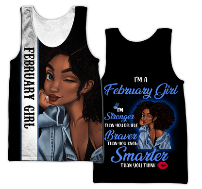 February Girl 3D All Over Printed Shirts For Women