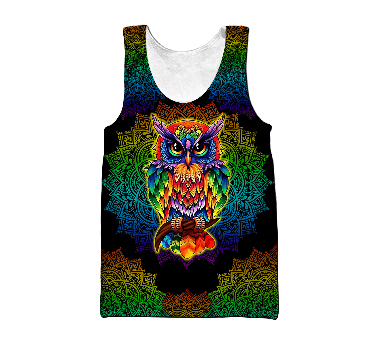 Owl 3d hoodie shirt for men and women QB05132002-Apparel-HG-Men's tank top-S-Vibe Cosy™