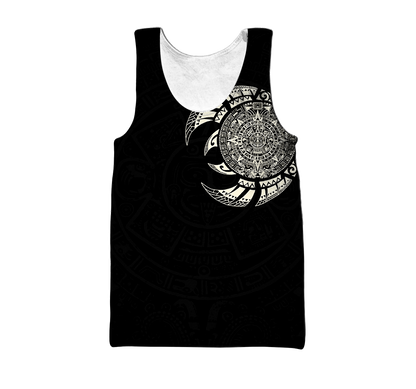 Aztec Mayan Tatoo 3D All Over Printed Shirts For Men and Women DQB07092001-Apparel-TA-Tank Top-S-Vibe Cosy™
