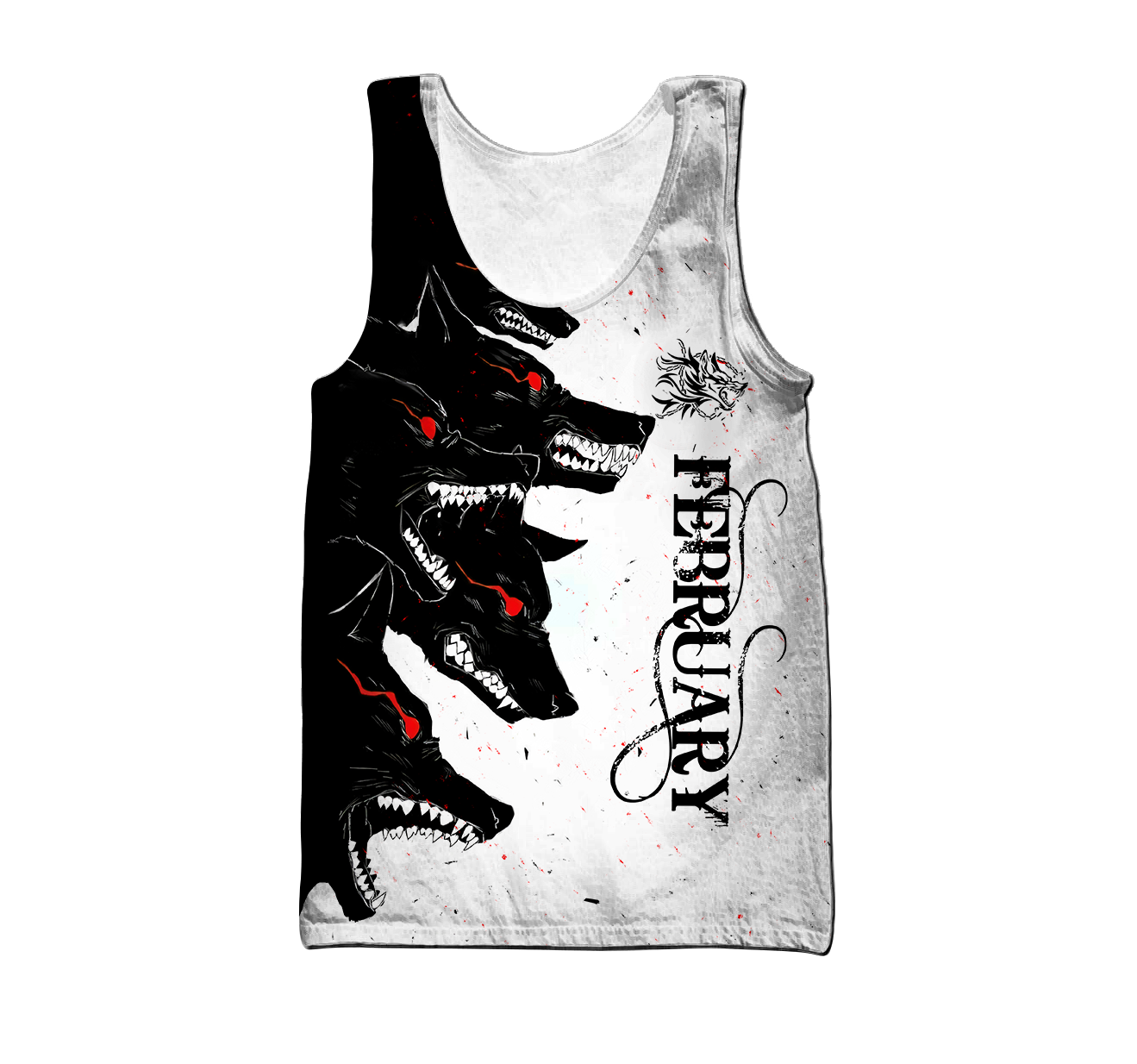 The Dark Wolf February 3D All Over Printed Unisex Deluxe Hoodie ML