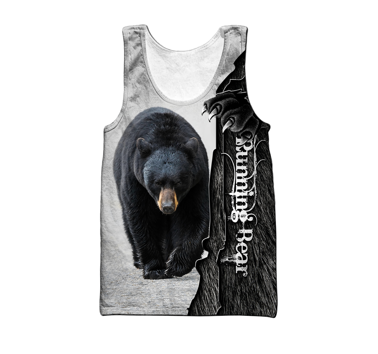 All Over Printed Bear Hoodie MEI09282001-MEI