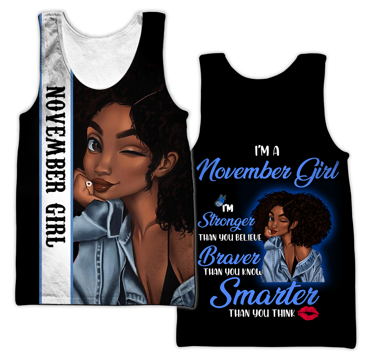 November Girl 3D All Over Printed Shirts For Women