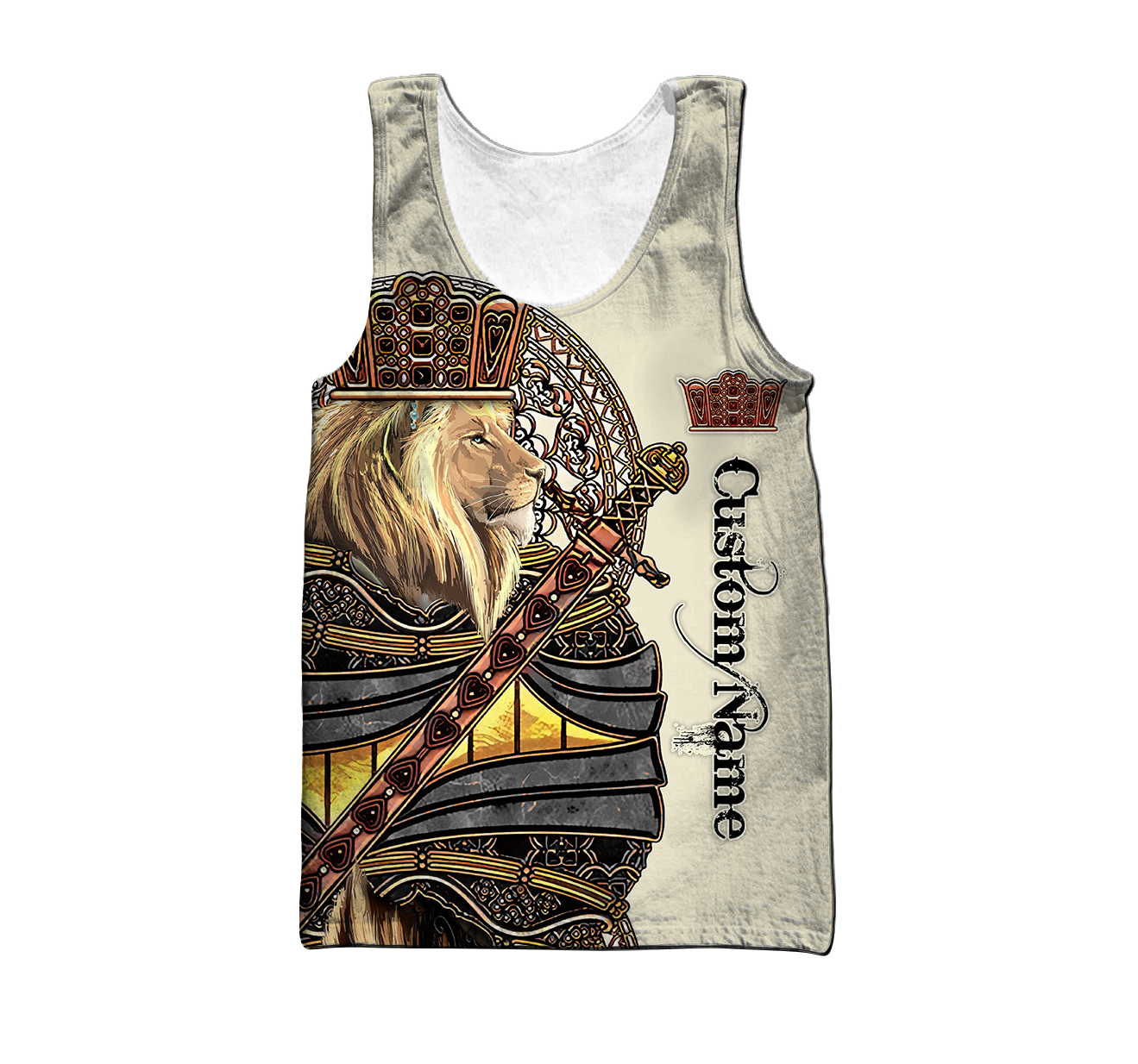 Custom Name King Lion 3D All Over Printed Unisex Shirts