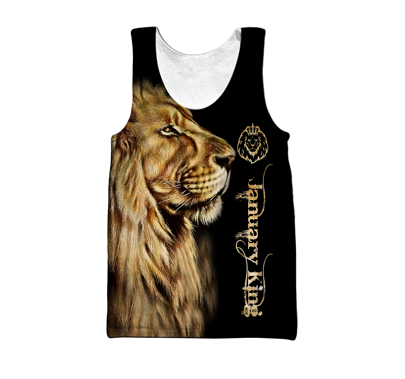 Custom Name January King Lion  3D All Over Printed  Unisex Shirt