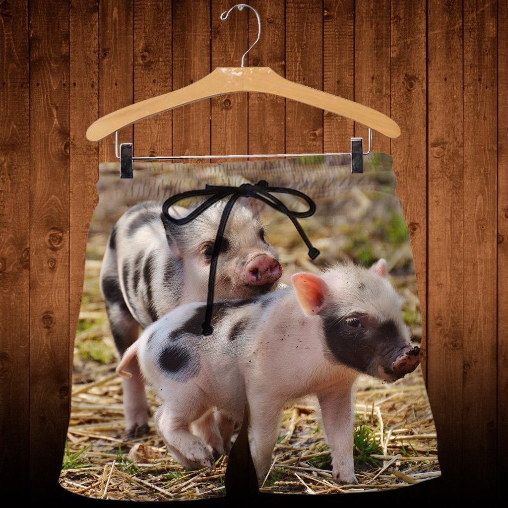3D All Over Printed Pig Shirts And Shorts-Apparel-Phaethon-SHORTS-S-Vibe Cosy™