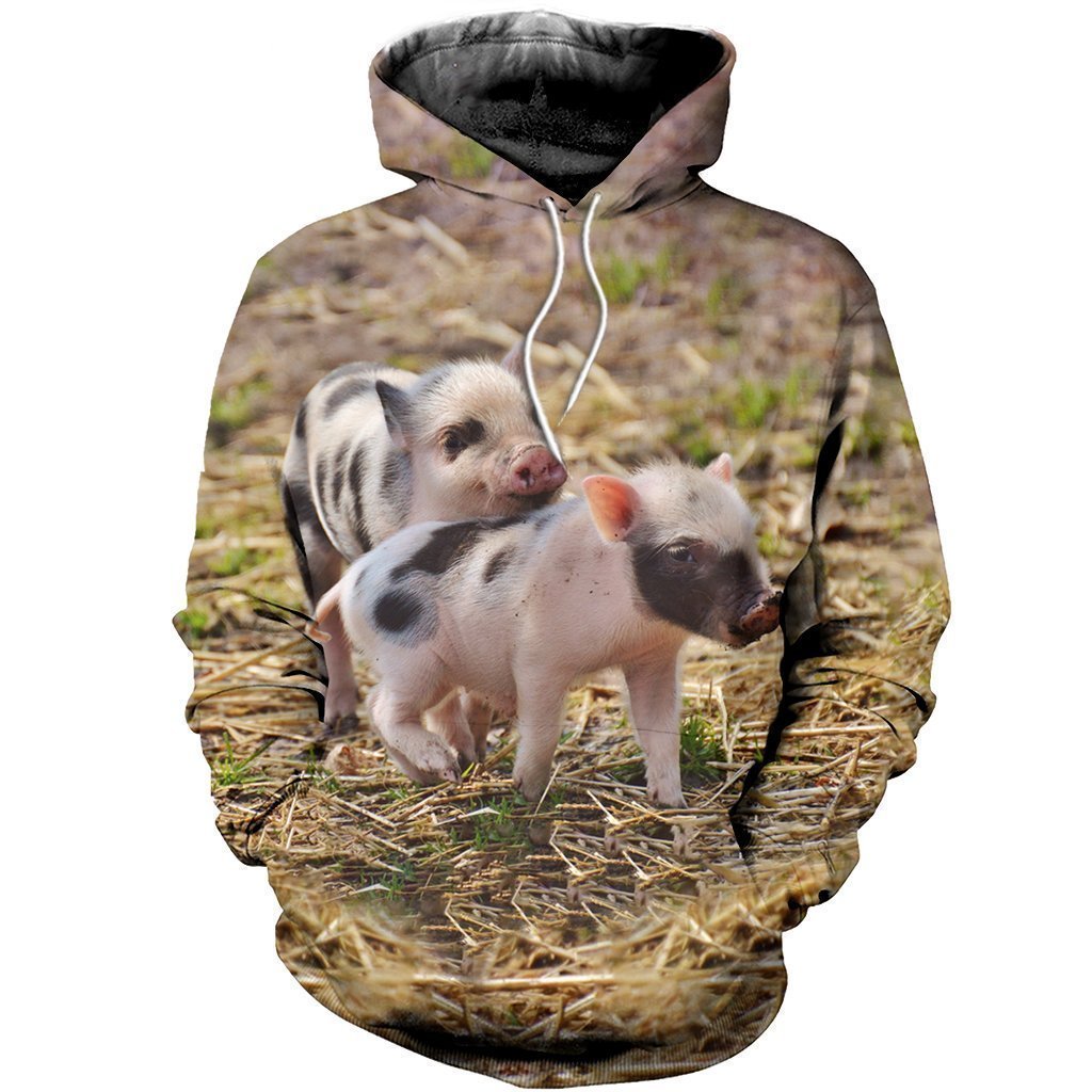 3D All Over Printed Pig Shirts And Shorts-Apparel-Phaethon-Hoodie-S-Vibe Cosy™