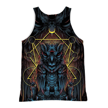 Three Eyed Owl Hoodie HC1403-Apparel-Huyencass-Hoodie-S-Vibe Cosy™
