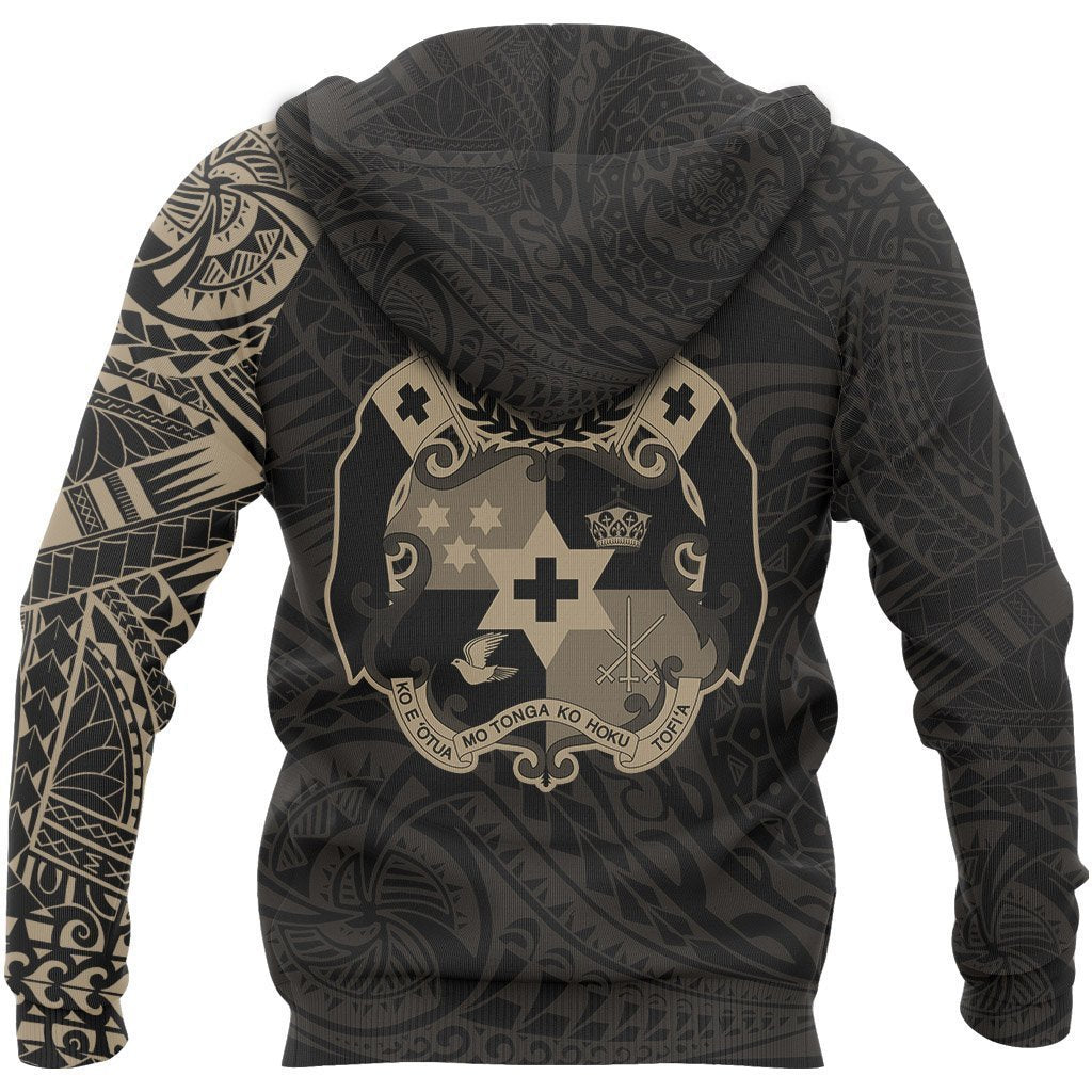 Tonga in My Heart Polynesian Tattoo Style Hoodie-Apparel-Phaethon-Zipped Hoodie-S-Vibe Cosy™