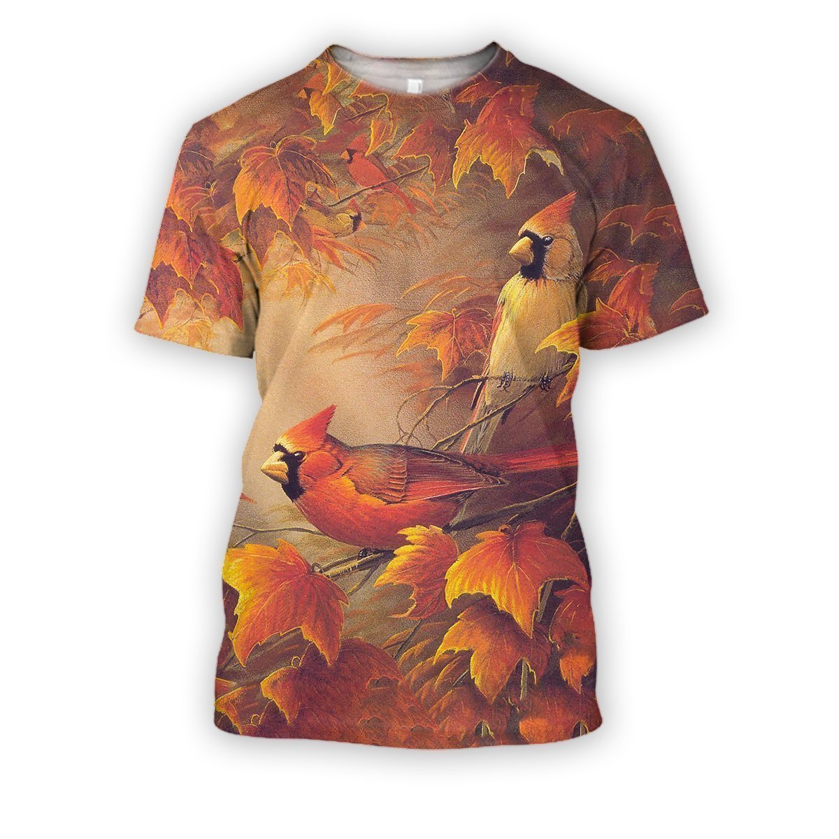 All Over Printed Parrots Shirts H259B-Apparel-HbArts-T-Shirt-S-Vibe Cosy™