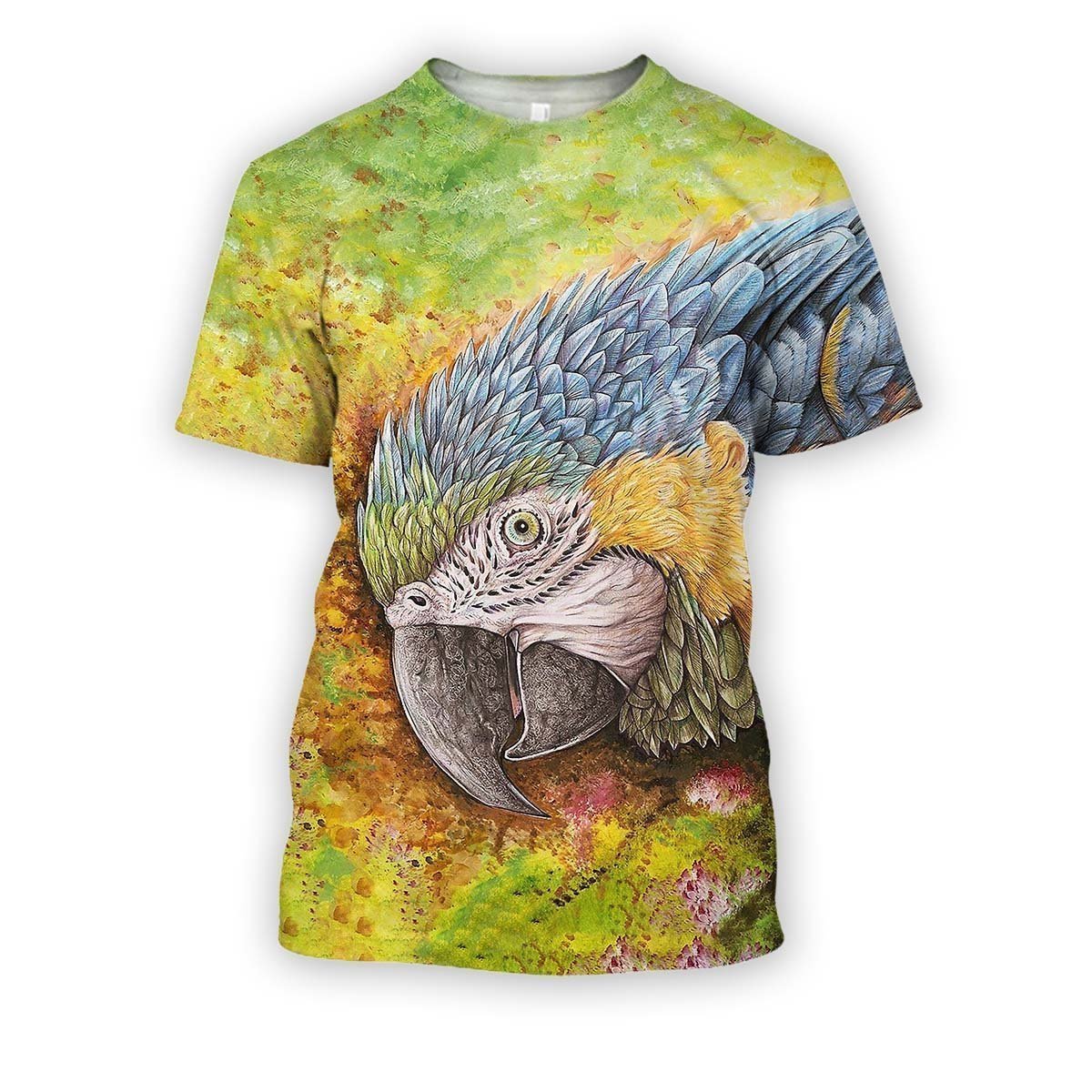 All Over Printed Parrots Shirts H402-Apparel-HbArts-T-Shirt-S-Vibe Cosy™