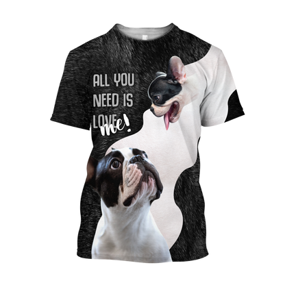 French bulldog 3D hoodie shirt for men and women Pi112018