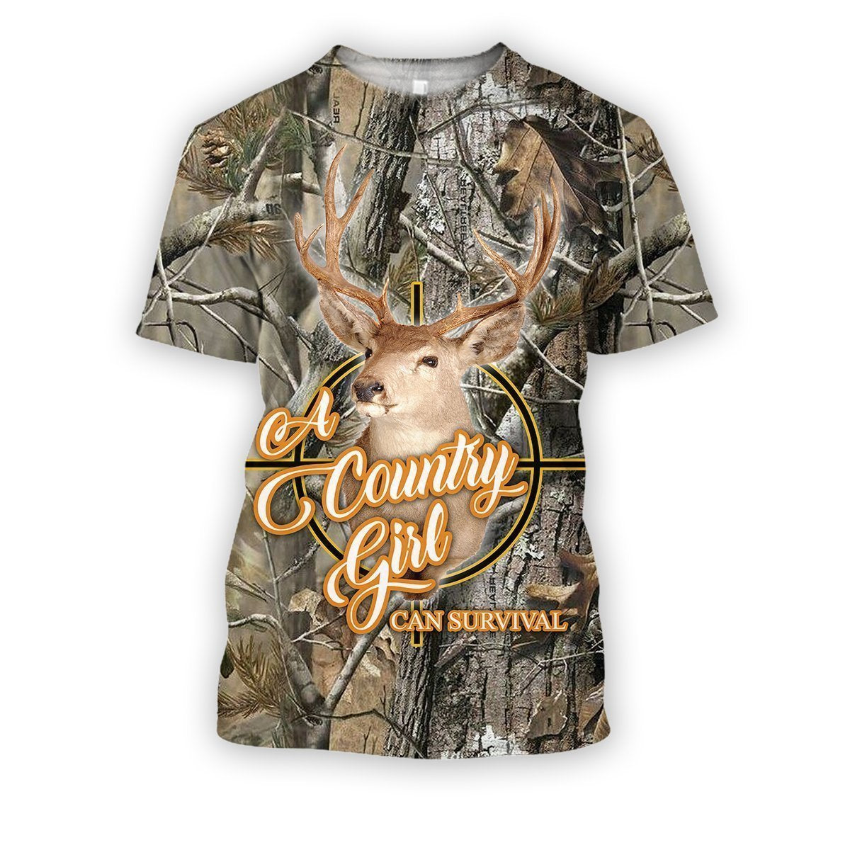 All Over Printed Country Girl Can Survival-Apparel-HbArts-T-Shirt-S-Vibe Cosy™