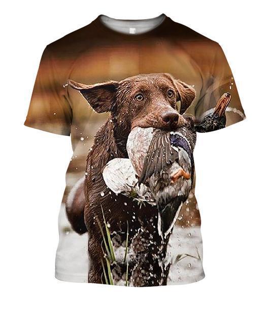 All Over Printed Flat Coated Retriever-Apparel-HbArts-T-Shirt-S-Vibe Cosy™
