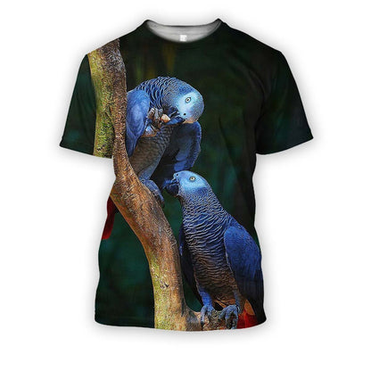 All Over Printed Parrots Shirts H403-Apparel-HbArts-Hoodies-S-Vibe Cosy™
