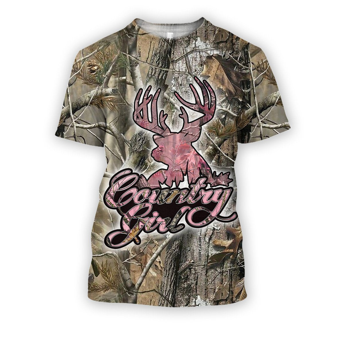 All Over Printed Country Girl Camo Shirts-Apparel-HbArts-Hoodies-S-Vibe Cosy™