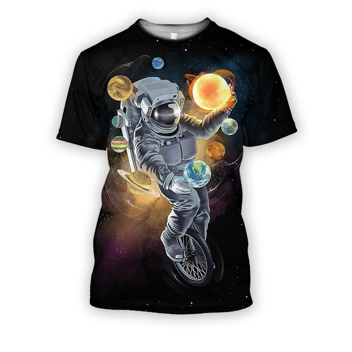 3D all over print into the space-Apparel-HbArts-T-Shirt-S-Vibe Cosy™
