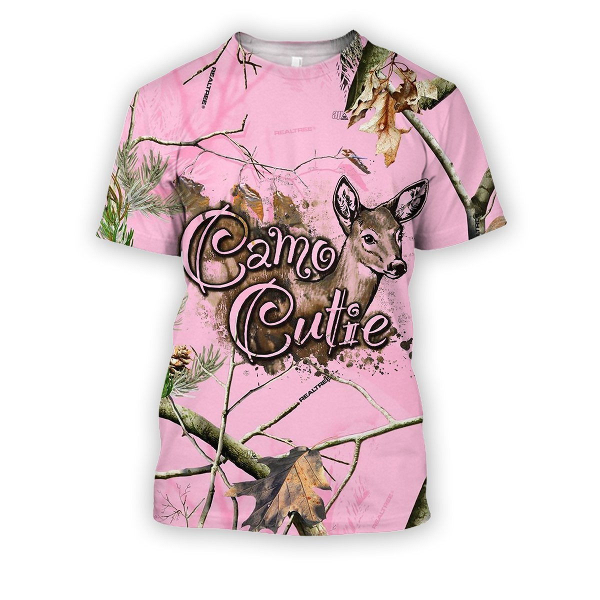 All Over Printed Country Girl Pink Camo Shirts-Apparel-HbArts-T-Shirt-S-Vibe Cosy™