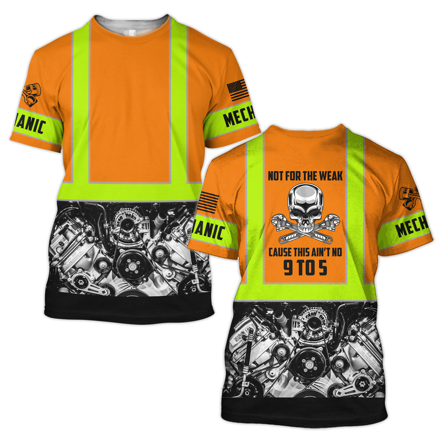 Mechanic Not For The Weak 3D All Over Printed Hoodie For Men and Women Pi10102004