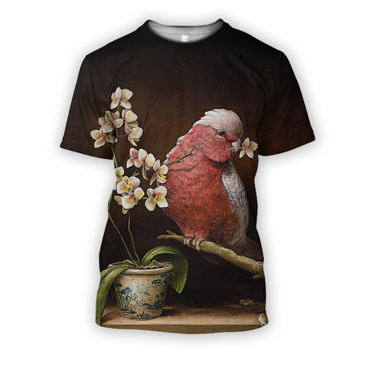 All Over Printed Parrots Shirts H316B-Apparel-HbArts-T-Shirt-S-Vibe Cosy™