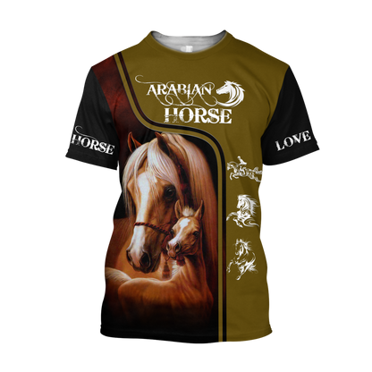 Arabian Horse 3D All Over Printed Shirts Pi12102004
