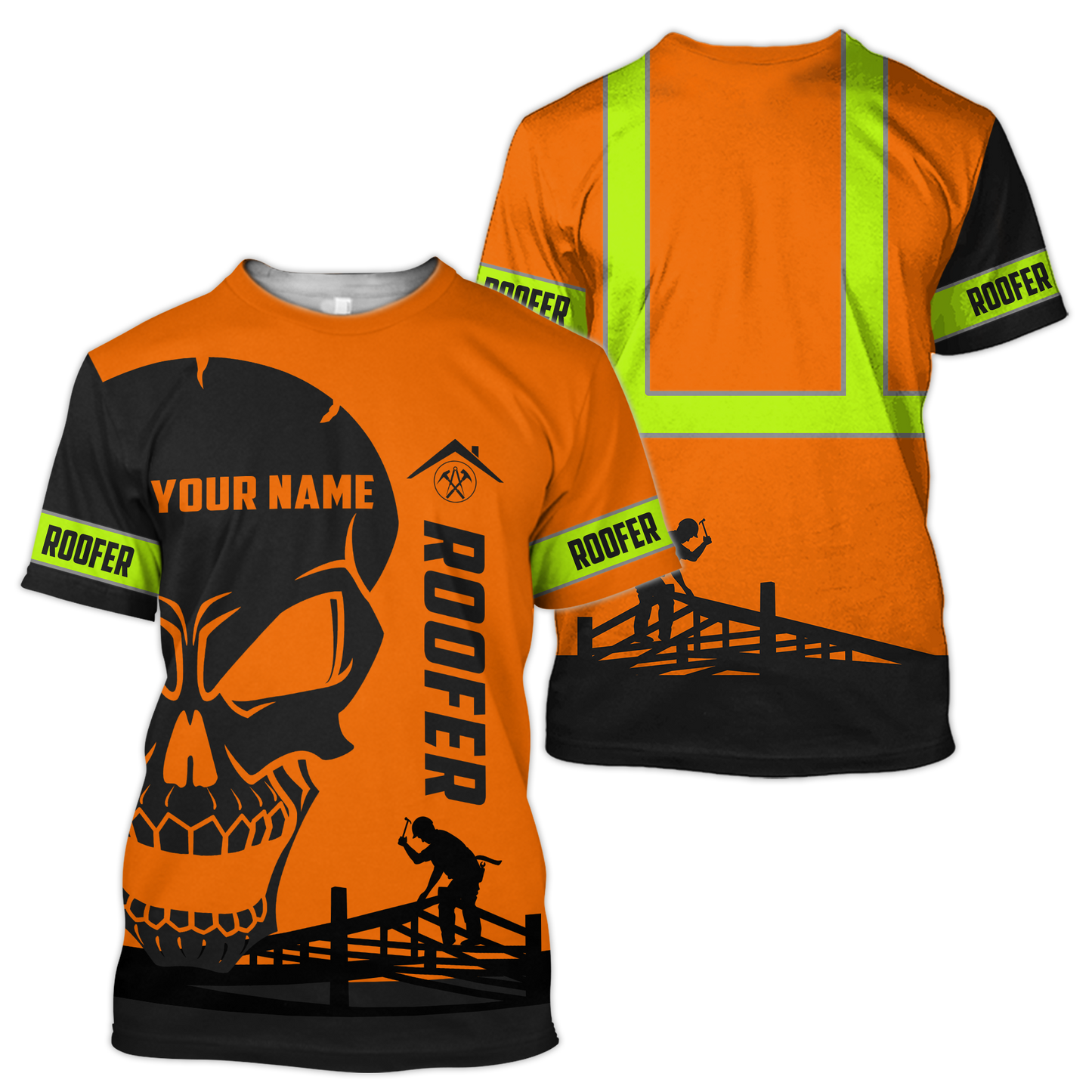 Orange Roofer Man 3D All Over Printed Shirts For Men Pi12102003