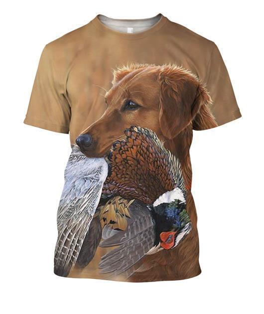 All Over Printed Mallard Hunting Shirts-Apparel-HbArts-T-Shirt-S-Vibe Cosy™