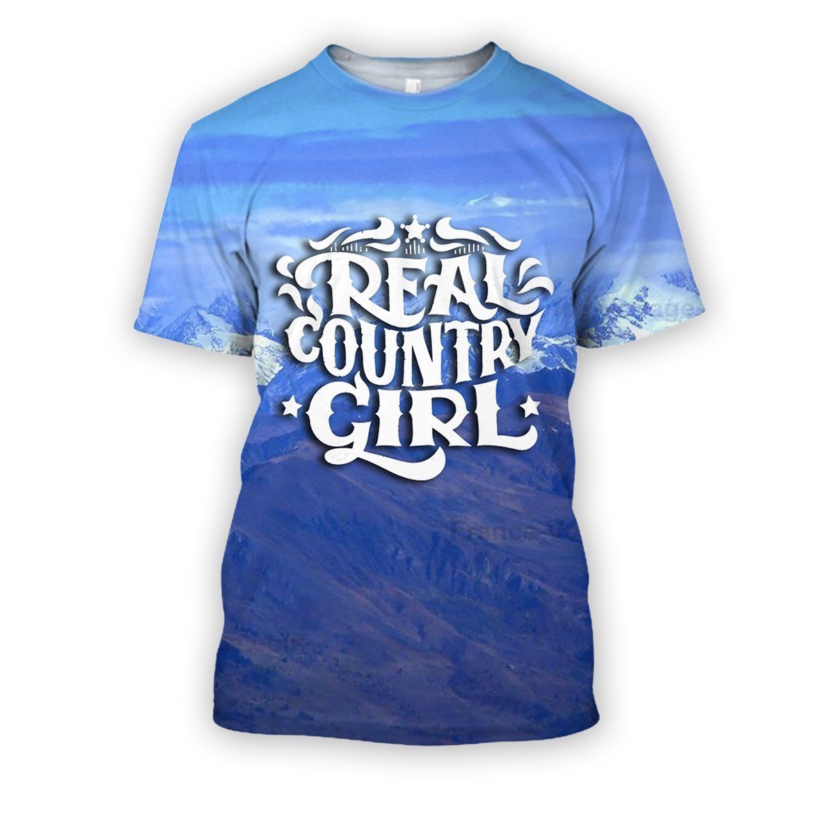 All Over Printed Real Country Girl Shirts-Apparel-HbArts-T-Shirt-S-Vibe Cosy™
