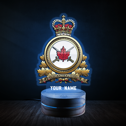 Personalized Name XT Canadian Army Veteran Led Night Light Rodeo MH11032104