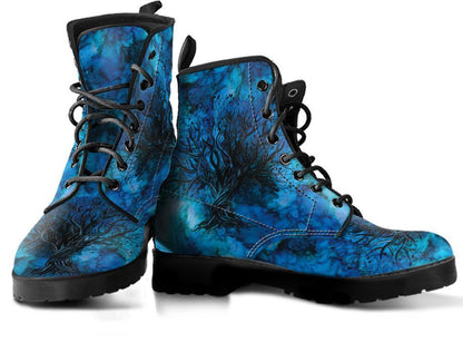 Celtic Tree Of Life Leather Boots For Men And Women TN