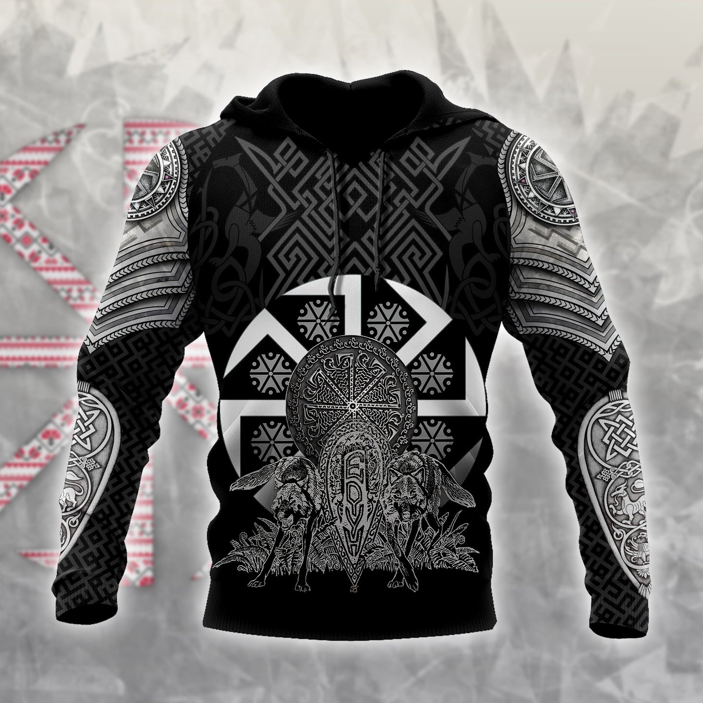 Tribal Wolf Tattoo Slavic Unisex Shirts AM102082ST
