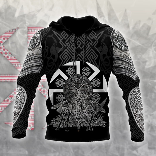 Tribal Wolf Tattoo Slavic Unisex Shirts AM102082ST