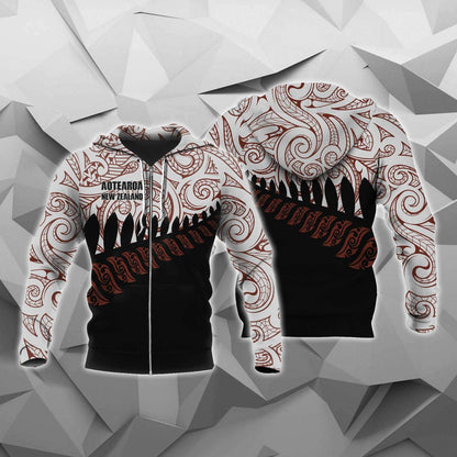 New Zealand Aotearoa Pullover Hoodie Special HC-Apparel-Huyencass-Zipped Hoodie-S-Vibe Cosy™