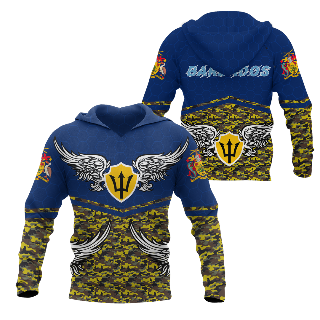 Barbados Hoodie Air Force Style-Apparel-PL8386-Hoodie-S-Vibe Cosy™