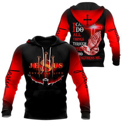 Jesus Save My Life 3D All Over Printed Shirts For Men and Women Pi12062002-Apparel-TA-Hoodie-S-Vibe Cosy™