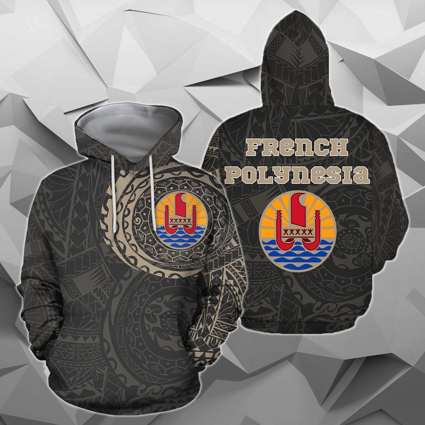 French Polynesia In My Heart Polynesian Hoodie A7-Apparel-Khanh Arts-Hoodie-S-Vibe Cosy™