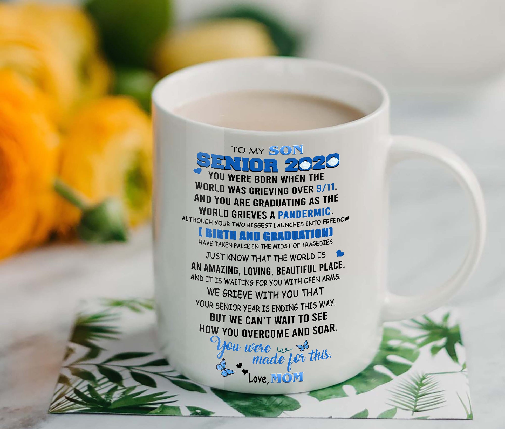To my son senior 2020, mom mug QB042201-HG-HG-Vibe Cosy™