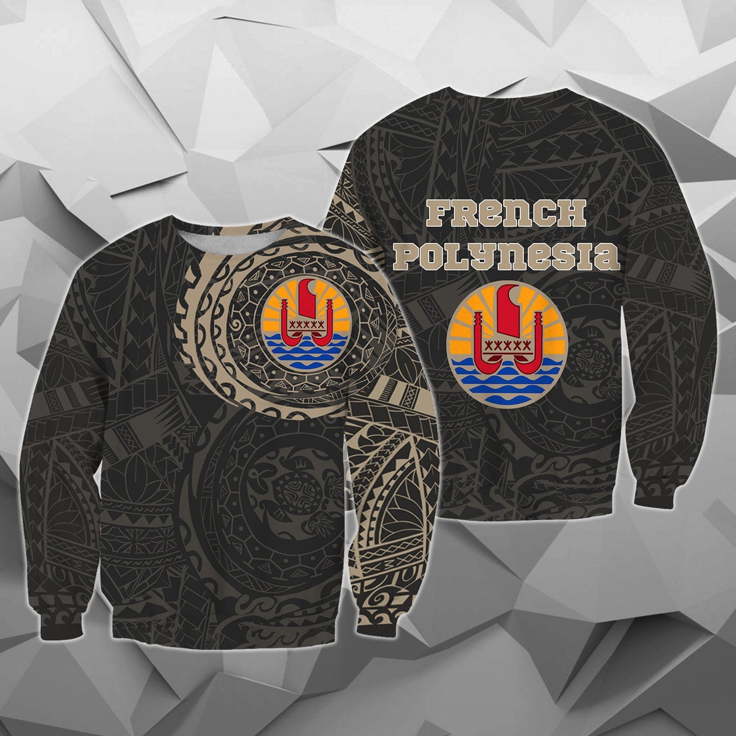 French Polynesia In My Heart Polynesian Hoodie A7-Apparel-Khanh Arts-Sweat Shirt-S-Vibe Cosy™