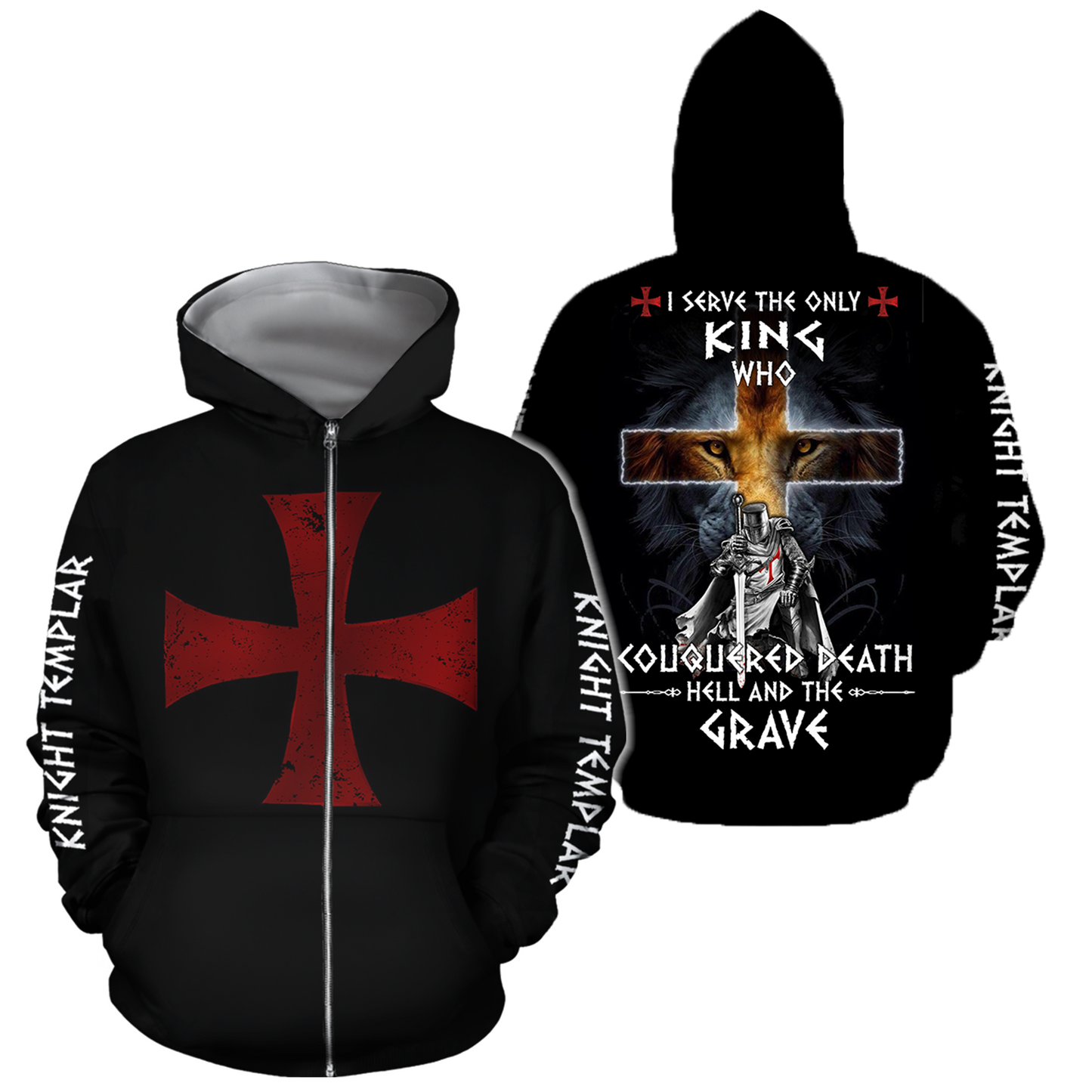 3D All Over Printed A Trully Servant Shirts-Apparel-HP Arts-ZIPPED HOODIE-S-Vibe Cosy™
