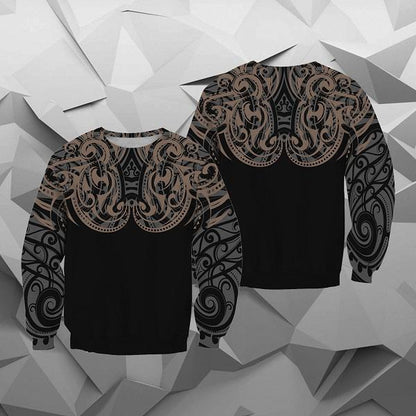 Maori Tattoo Special Zipper Hoodie - HC0801-Apparel-Huyencass-Sweat Shirt-S-Vibe Cosy™