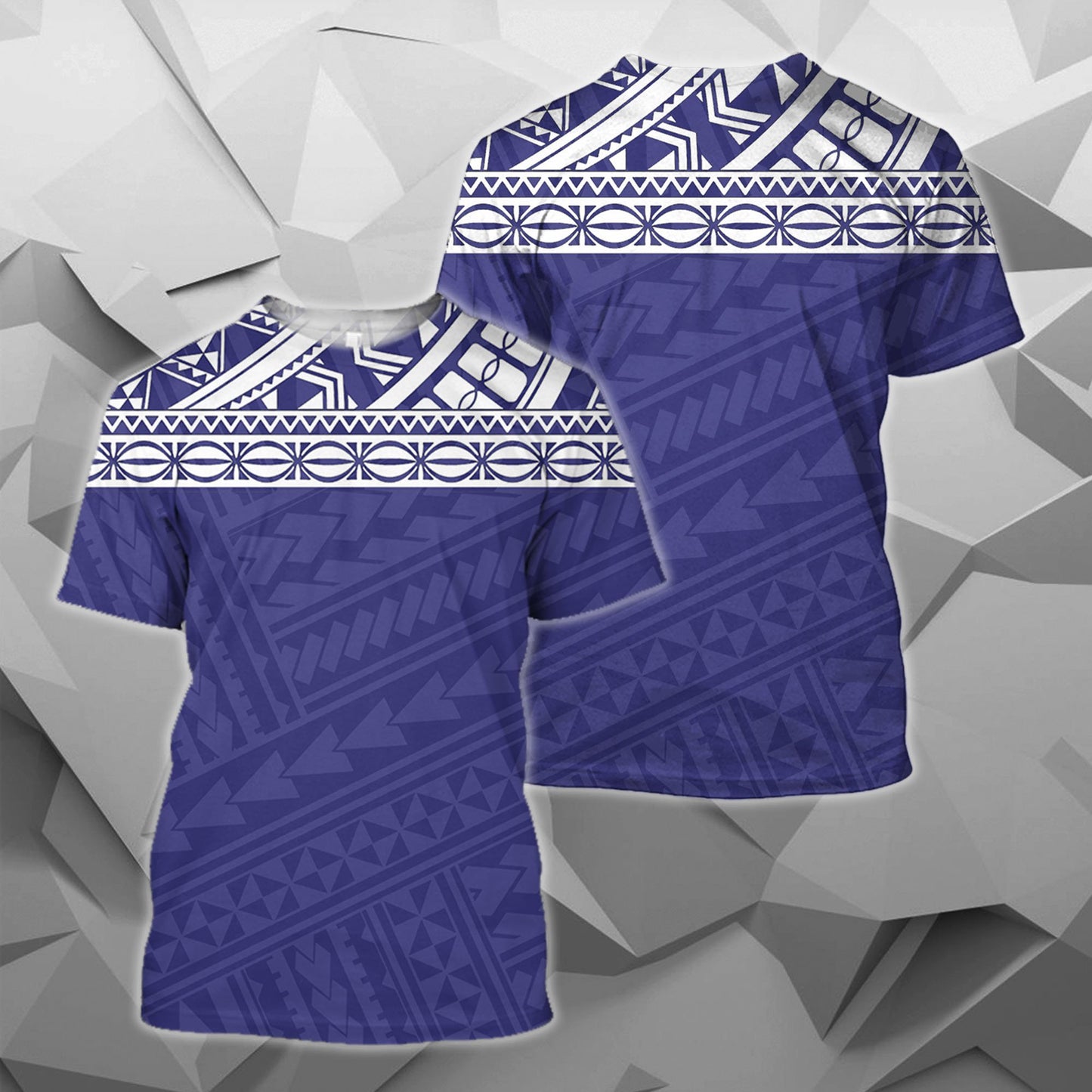 Poly All Over Hoodies - Blue Version - BN04-Apparel-Khanh Arts-T-Shirt-S-Vibe Cosy™