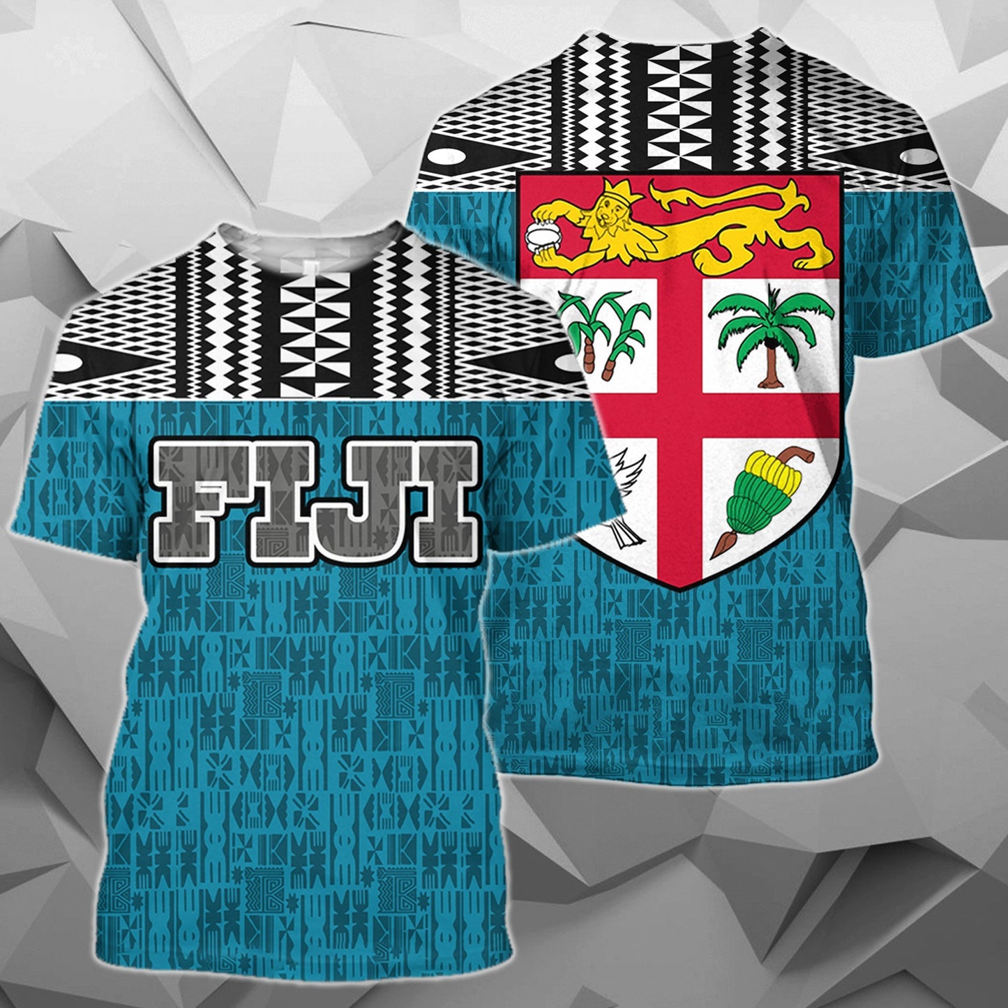 Fiji Tapa Hoodie NN5-Apparel-Khanh Arts-T-Shirt-S-Vibe Cosy™