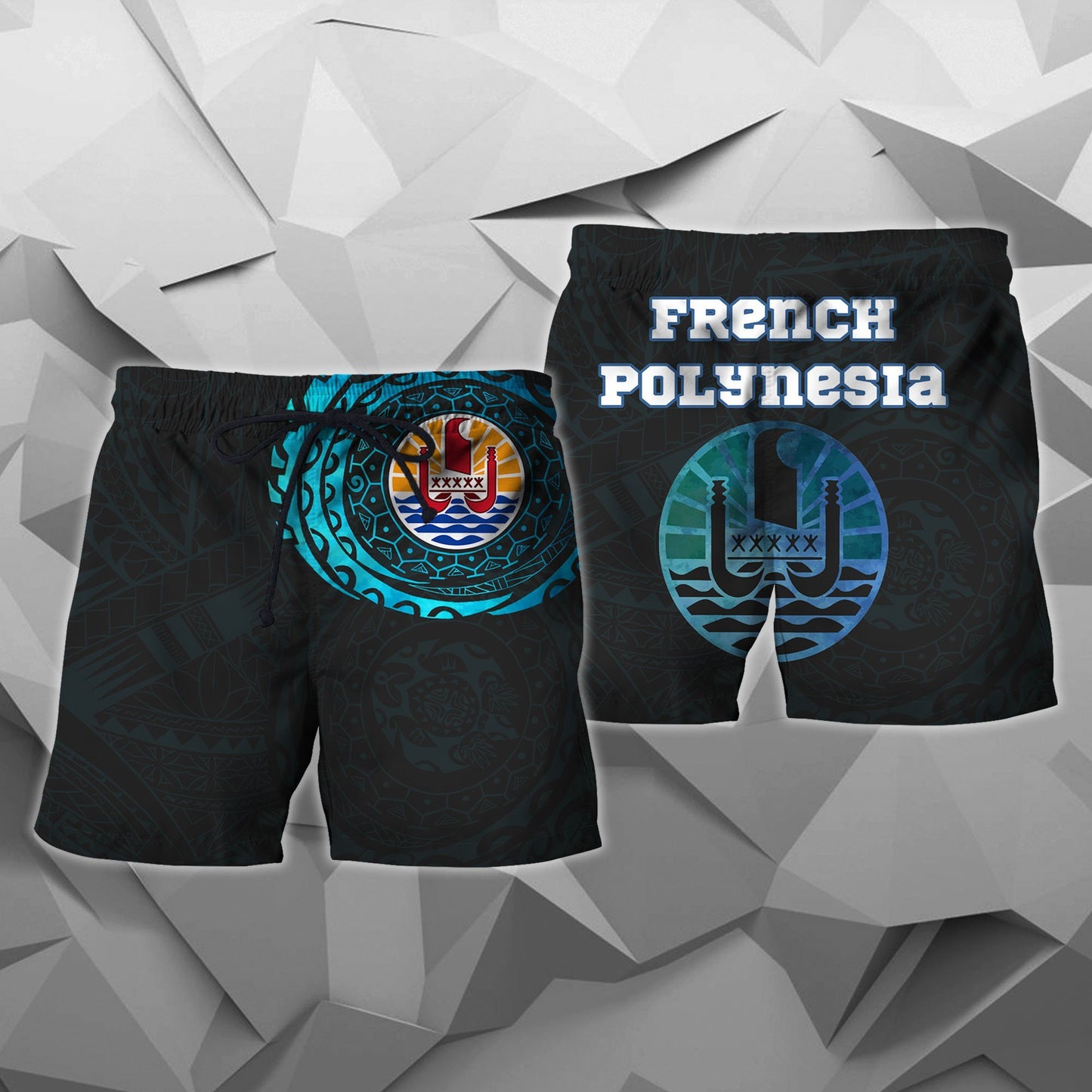 French Polynesia In My Heart Polynesian Hoodie Special Version A-Apparel-Khanh Arts-Shorts-S-Vibe Cosy™