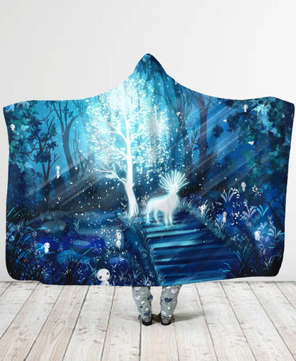 Fairy Forest Hooded Blanket-Hooded Blanket-VIO STORE-Adult 80″x 60″-Vibe Cosy™