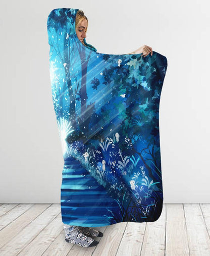 Fairy Forest Hooded Blanket-Hooded Blanket-VIO STORE-Adult 80″x 60″-Vibe Cosy™