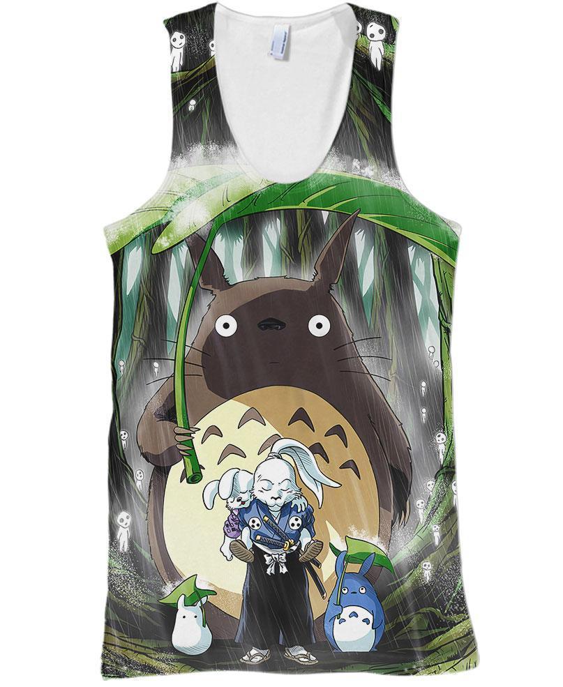 Jotaro and Totoro-ghibli-RoosterArt-Tank-S-Vibe Cosy™