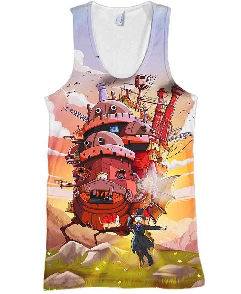 Moving Castle-ghibli-RoosterArt-Tank-S-Vibe Cosy™