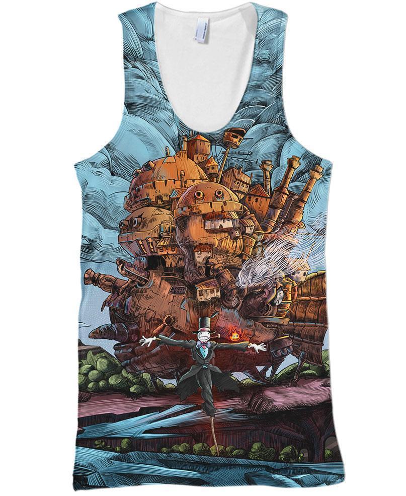 Magical Castle-ghibli-RoosterArt-Tank-S-Vibe Cosy™