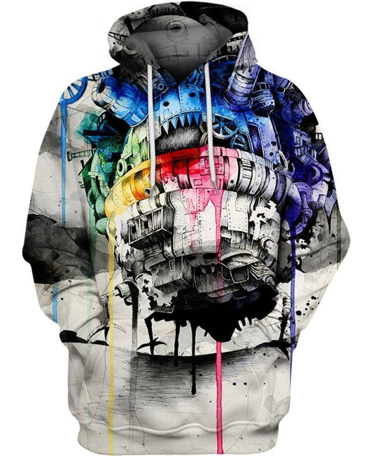 Mysterious Castle-ghibli-RoosterArt-Hoodie-S-Vibe Cosy™
