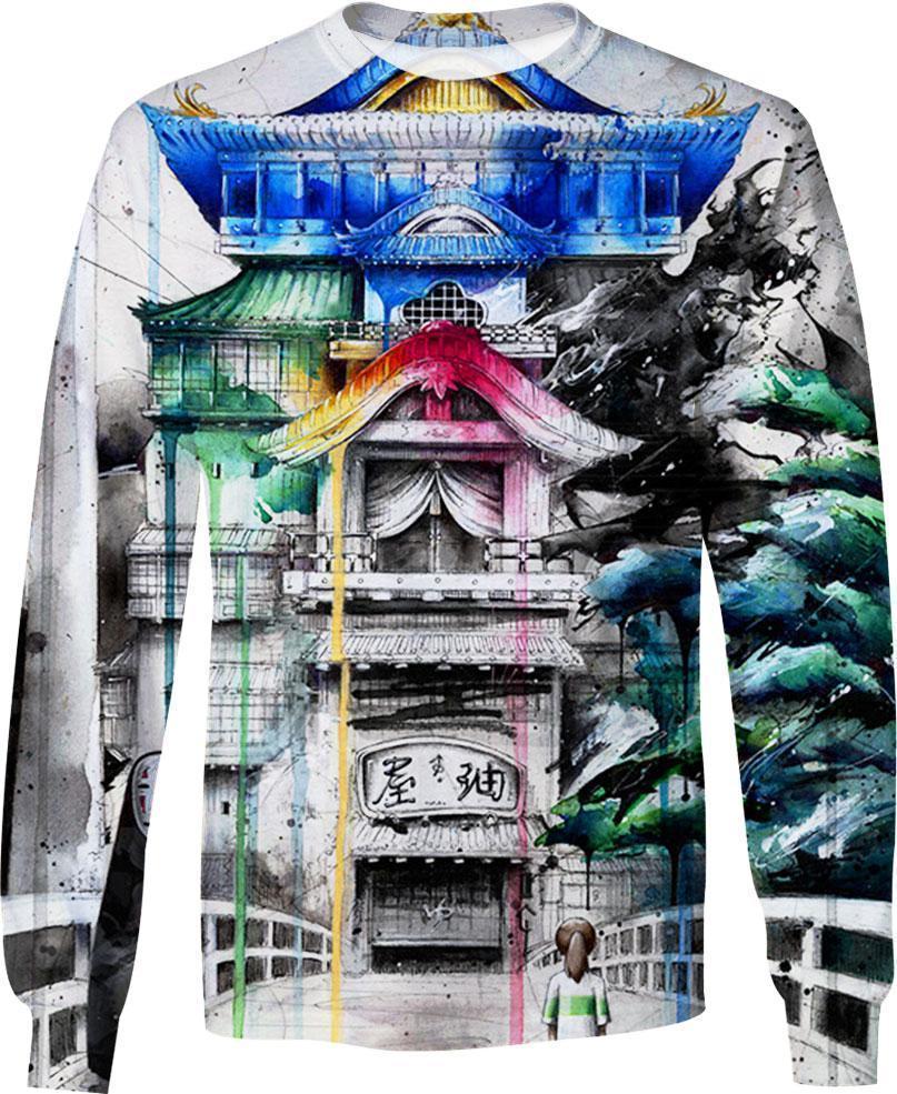 The Magical Bathhouse-ghibli-RoosterArt-Sweatshirt-S-Vibe Cosy™