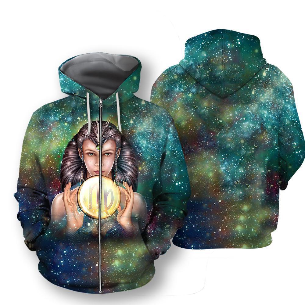 All Over Printed Virgo Hoodie-Apparel-NTH-Hoodies-S-Vibe Cosy™